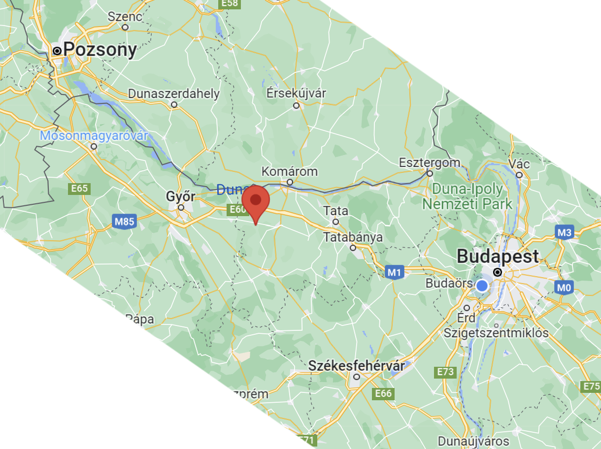 Bábolna – M1 autópálya, Pozsony–Budapest félúton
